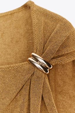 KNIT TRIM TOP - Zara фото 6