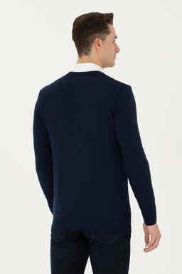 Мужской темно-синий базовый свитер Неожиданная скидка в корзине - U.s. polo assn фото 12
