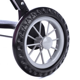 Коляска зима-лето для кукол, металлическая, с люлькой-переноской, с корзиной, цвет вишенка