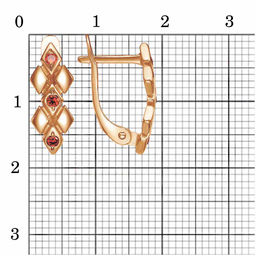 СЕРЬГИ 33815045-18 - Красная пресня фото 3