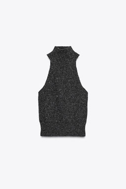 WOOL SLEEVELESS JUMPER WITH SIDE PLEATS - Zara фото 11