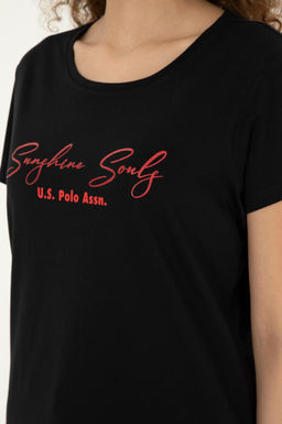 U. S. Polo Assn / Женская черная футболка - U.s. polo assn фото 14