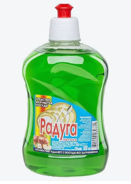 РАДУГА ср-во д/мытья посуды 500мл Яблоко