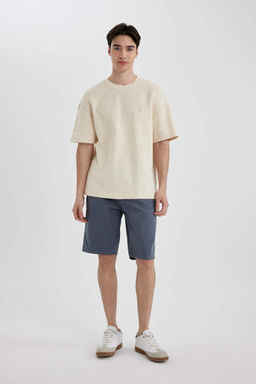 Футболка Comfort Fit с круглым вырезом и короткими рукавами - Defacto фото 2