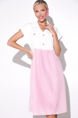 Платье Валери (полоска сакура) - Эльза фото 4