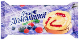 Цена за 2 шт Рулет "Домашний" ягодный сбор 150гр/Раменский/