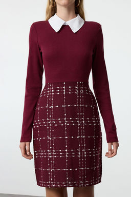 TRENDYOLMILLA Siyah Tuvit Dokuma Elbise TWOAW21EL0454  фото 4