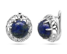 Серьги, лазурит, МЦВ225