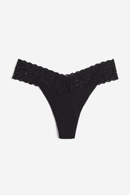 Pack 5 bragas Thong de encaje - H&m фото 8