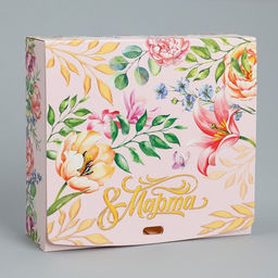 Цена за 2 шт. Коробка подарочная складная, упаковка, 8 марта, 20?18?5 см