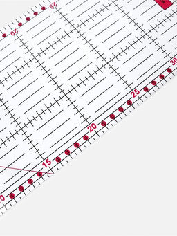 Линейка для квилтинга и пэчворка, 45×15 см, s=3 мм, розовая