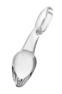 Анальная втулка Sexus Glass, стекло, прозрачная, 14,5 см, 4 см