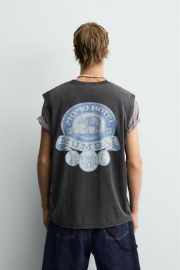 WASHED PRINT TANK TOP - Zara фото 3