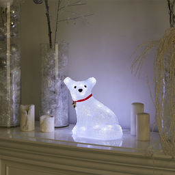 ULD-M3225-032/STA WHITE IP20 FOX Фигура светодиодная Лисенок, 33*25см, 32 светодиода. Белый свет. Провод прозрачный. TM Uniel - Volpe фото 6