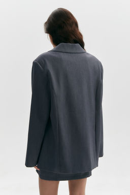 Жакет оверсайз с эффектом меланж - Mollis фото 8