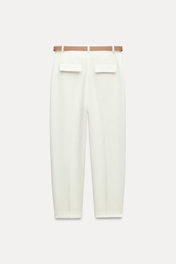 DARTED TROUSERS WITH BELT - Zara фото 8