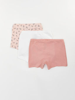 Beli Lastikli Bask?l? K?z Bebek Boxer 3l? - Waikiki фото 2