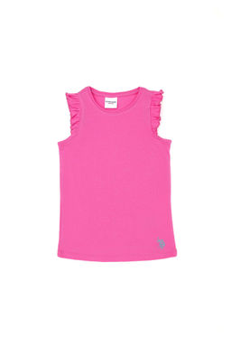 U. S. Polo Assn Розовая футболка для девочки