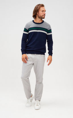 Джемпер P221-15-1711 navy-grey - Primm фото 2