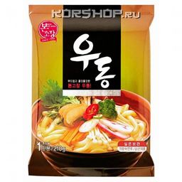 Лапша вареная Удон со вкусом скумбрии (Mild flavor fresh udon) Ханильфуд/Hanilfood, Корея, 210 г Акция