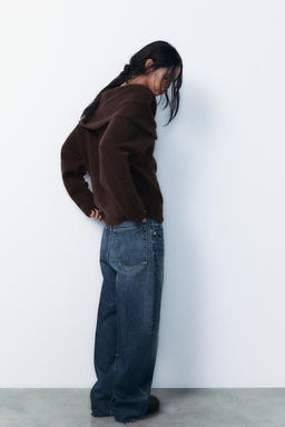 KNIT OFF-THE-SHOULDER SWEATER - Zara фото 3