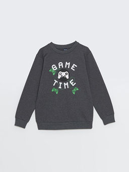 Bisiklet Yaka Erkek ?ocuk Sweatshirt