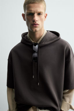 INTERLOCK HOODIE WITH LABEL - Zara фото 6