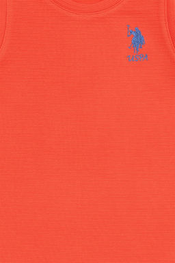 Вязаное платье без рукавов с цветком граната для маленьких девочек Неожиданная скидка в корзине - U.s. polo assn фото 3