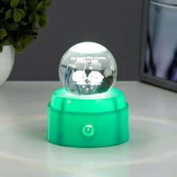 Фигурка светящаяся RISALUX Шар, LED-ночник, USB, АКБ, 9?9?11 см, МИКС