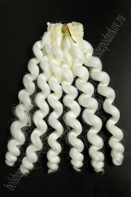 Фурнитура "Трессы для кукол Premium" 19 см; 29 гр (SF-2856) кудри №80