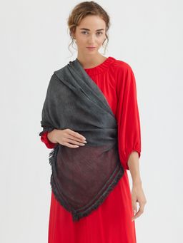 Большой красивый палантин из жатой ткани - Tantino фото 10