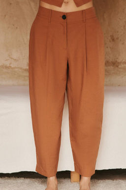 DARTED TROUSERS WITH ELASTIC WAIST - Zara фото 3