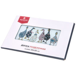 ДОСКА РАЗДЕЛОЧНАЯ ГУСИ 20*30*0.4 СМ - Agness фото 3
