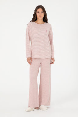 Женский розовый пижамный комплект Неожиданная скидка в корзине - U.s. polo assn фото 2