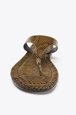 ANIMAL PRINT SANDALS - Zara фото 4