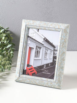 Фоторамка пластик 13х18 см "Марокканская мозаика" оттенки голубого 23х18х2 см