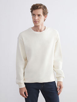 Bisiklet Yaka Erkek Sweatshirt