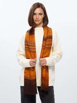 Палантин жен. шерсть+шелк 65х180 JG43-8288-18