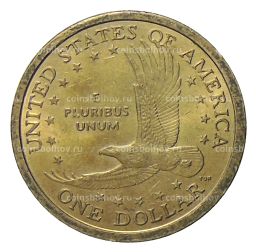 1 доллар 2000 года D США Сакагавея  Парящий Орел