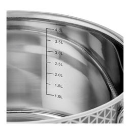 Кастрюля с крышкой Walmer Pixel, 4.5 л, цвет хром  фото 3