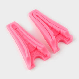 Молд для заливки 3D «Эйфелева башня», силикон, 11×5.5 см, розовый