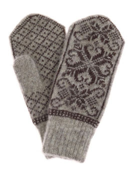Варежки женские "Паук и снежинки" ПП 3237-12