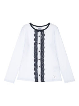 22227241 Фуфайка трикотажная для девочек (футболка с длинным рукавом) - Playtoday фото 5