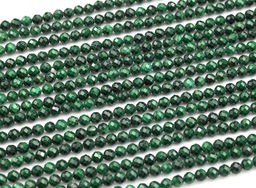 Бусины из малахита шарик гр.4мм, 39м, 110 бусин Радуга камня