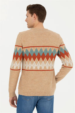 Мужской свитер песочного меланжа - U.s. polo assn фото 12