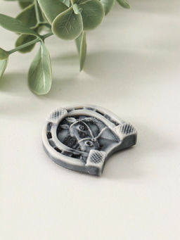 Магнит "Подкова с головой лошади" 3 см