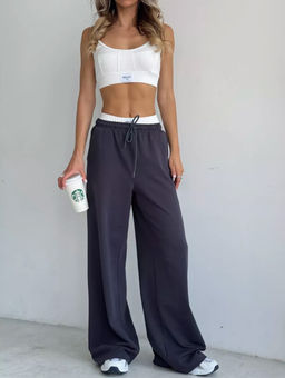 K12697 Спортивные брюки (хлопок) ГРАФИТ