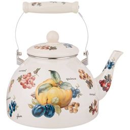 ЧАЙНИК AGNESS ЭМАЛИРОВАННЫЙ СЕРИЯ ФРУКТЫ 4 Л  фото 4