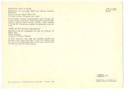 Открытка Миниатюра Работы в лесу и поле