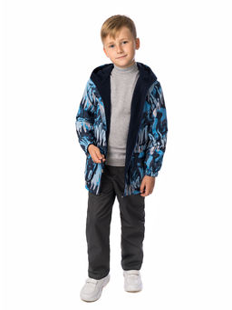 Брюки на поясе демисезонные серые (86-92, 52)